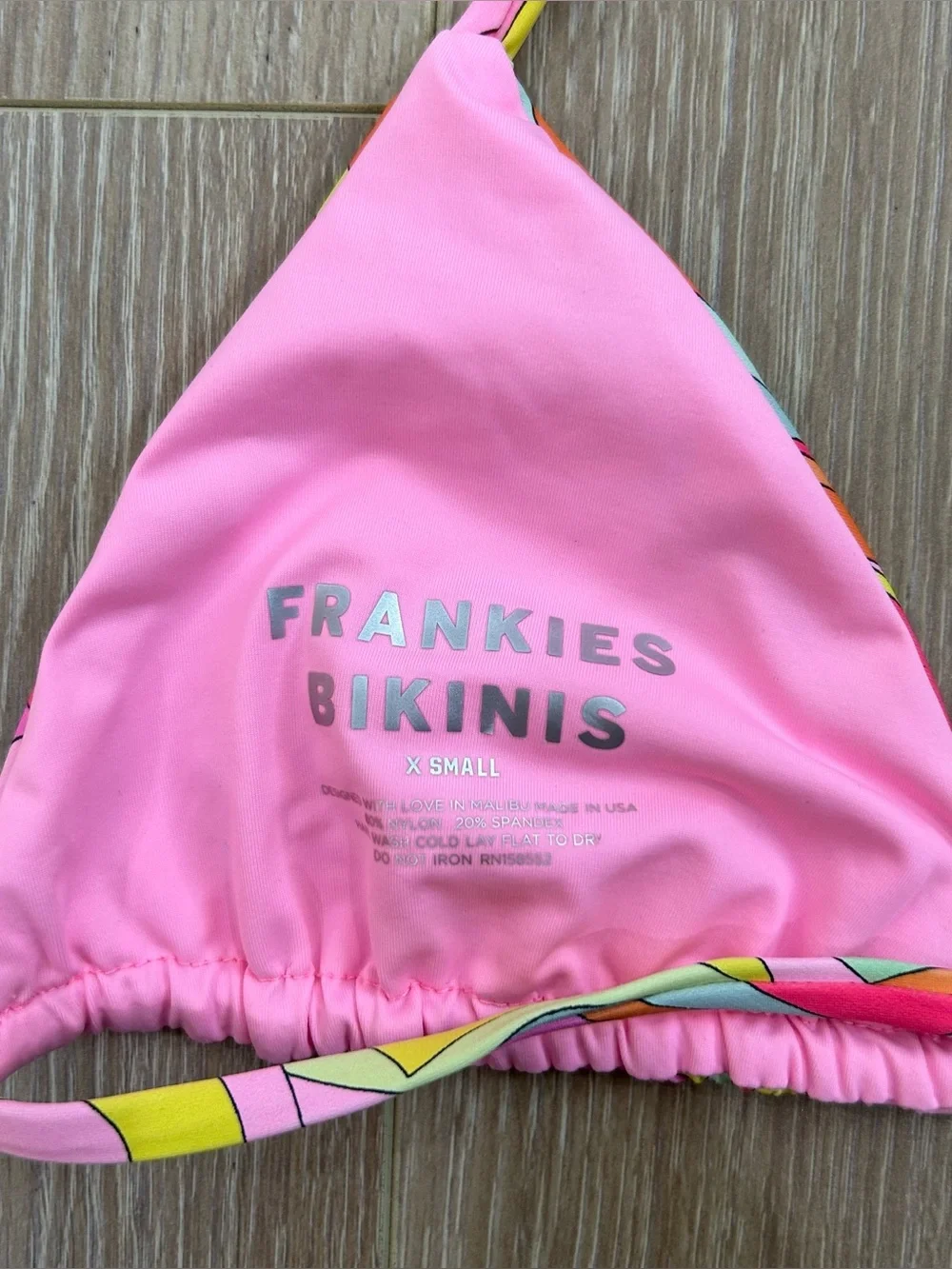 Frankie’s Bikinis Floral Bikini Set Size Extra Small Top and Small Bottom